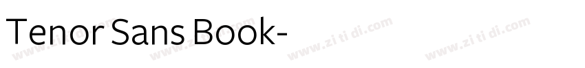 Tenor Sans Book字体转换